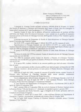Dal/or Francesco PETROLC - Azienda Sanitaria Provinciale di Vibo