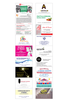 Pieghevole Sponsor - Caritas Diocesi di Andria