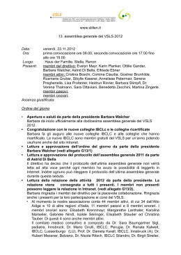 Protocollo 2012 - Verband der Still