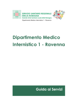 Dipartimento Medico Internistico 1 - AUSL Romagna