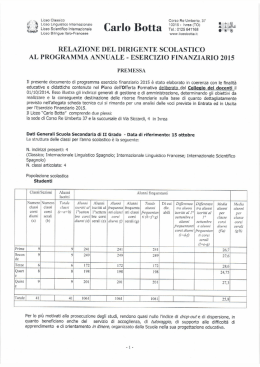Relazione DS 2015