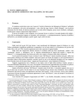 Archivio domestico dei Malaspina di Mulazzo