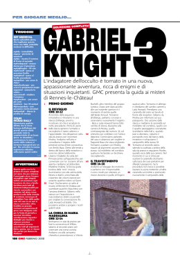 Gabriel Knight 3 (Soluzione PDF)