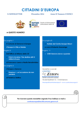 Newsletter CIED n. 11 dicembre 2014