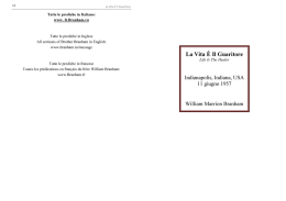 La Vita &Egrave; Il Guaritore