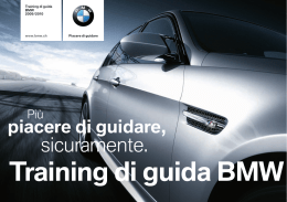 Training di guida BMW