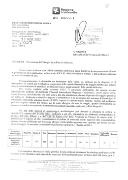 Ordinanza Asl - Comune di Dairago