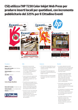 HP T230 Color Inkjet Web Press | Caso di studio IT | Centro Stampa
