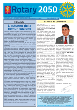 Novembre - Distretto 2050
