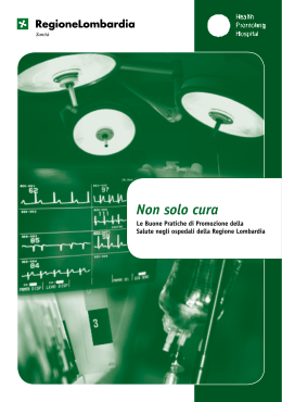 Non solo cura - Azienda Ospedaliera Salvini