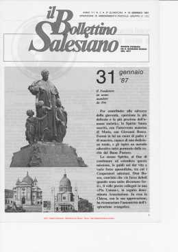 Bollettino Salesiano - Biblioteca Don Bosco