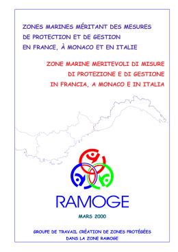 zones marines m&eacute;ritant des mesures de protection et de gestion en