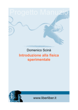 Introduzione alla fisica sperimentale
