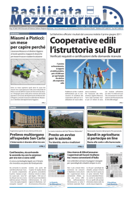Cooperative edili l`istruttoria sul Bur