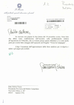 Ministro Giancarlo Galan
