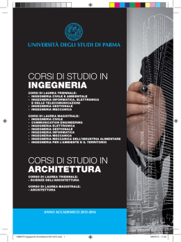 Ingegneria e architettura - Universit&agrave; degli Studi di Parma