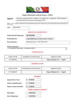 11-Affidamento fornitura e distribuzione opuscoli locandine e