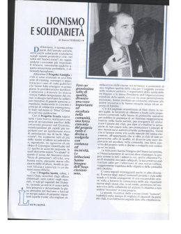 lionismq e solidarieta - Centro Studi del Lionismo