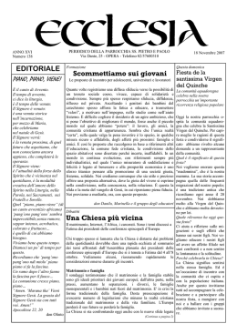 Ecclesia 138 Novembre 2007