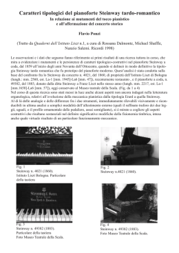 Caratteri tipologici del pianoforte Steinway tardo