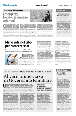 Al via il primo corso di Governante Familiare