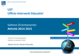 Incontri di presentazione - Treviso &ndash; Ufficio scolastico territoriale