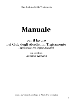Manuale lavoro nei Club