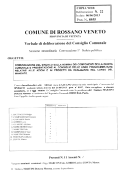 CC 22 2013 - Comune di Rossano Veneto