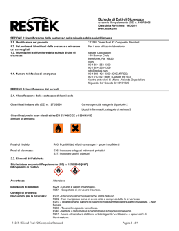 Scheda di Dati di Sicurezza
