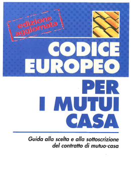 i mutui casa - Crediveneto