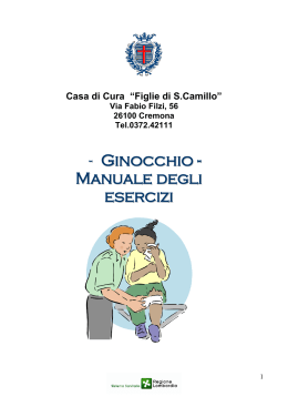 Esercizi Ginocchio - Casa di Cura Figlie di San Camillo