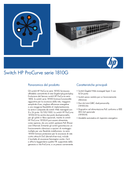 Switch HP ProCurve serie 1810G