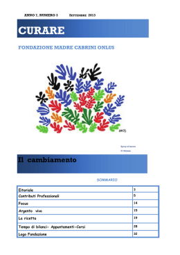 settembre - Fondazione Madre Cabrini > Home
