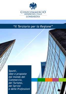 Il Terziario per la Regione