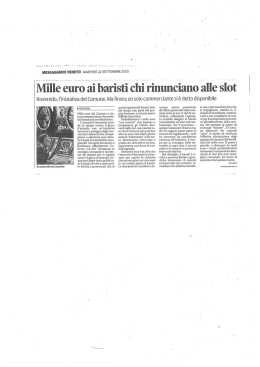 ai baristi chi rinunciano alle 310