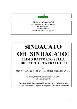 sindacato oh sindacato!