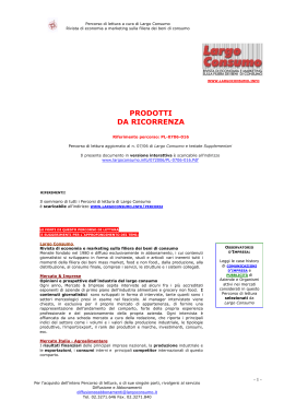 Il mercato dei prodotti da ricorrenza (PL-0706-016)