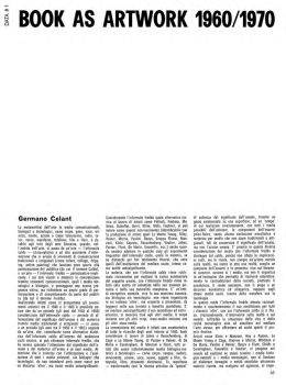&ldquo;Books as Artworks&rdquo;, DATA # 1, Settembre 1971, pp. 35-49