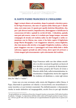 Giovanni Cavalcoli, OP – PAPA FRANCESCO E
