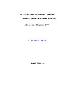 2009 - Elenco delle Pubblicazioni (formato PDF)