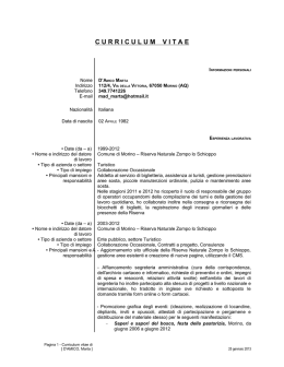 Curriculum vitae Marta D`Amico
