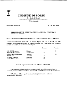 delibera di giunta municipale n.110-2013