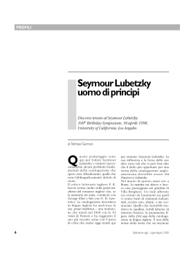 Seymour Lubetzky uomo di principi