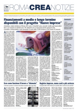 Visualizza il PDF - RomaCrea Notizie