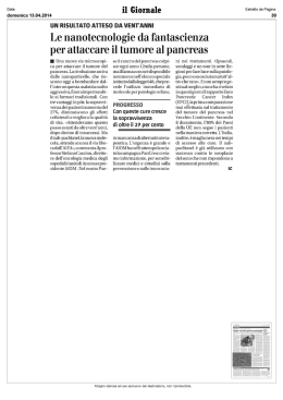 Le nanotecnologie da fantascienza per attaccare il tumore al pancreas