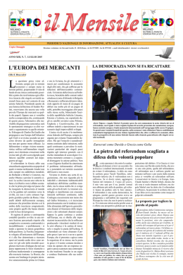il Mensile luglio 2015