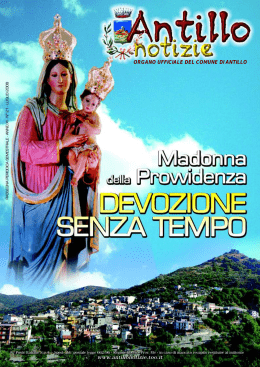 ORGANO UFFICIALE DEL COMUNE DI ANTILLO