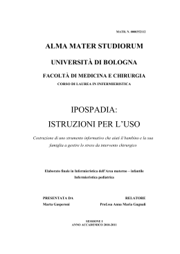 IPOSPADIA: ISTRUZIONI PER L`USO Costruzione di uno strumento