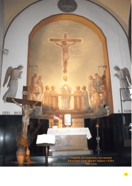 L`arte liturgica della cappella Eucaristica
