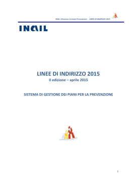 linee di indirizzo 2015